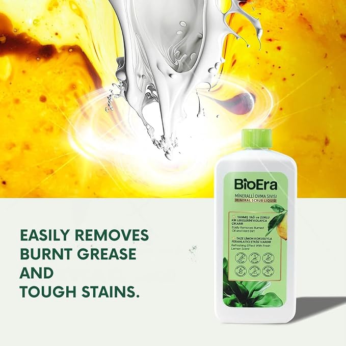 Plant-Derived Cream Cleaner, Cuts Grease, Gently Cleans with Baking Soda, Perfect for Ovens, Sinks, and Walls