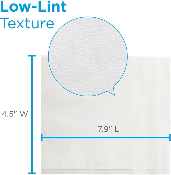 AccuWipe Delicate Task Wipe Recycled Light Duty White NonSterile 1 Ply Tissue 4-1/2 X 8-1/4 Inch Disposable (Box of 280)