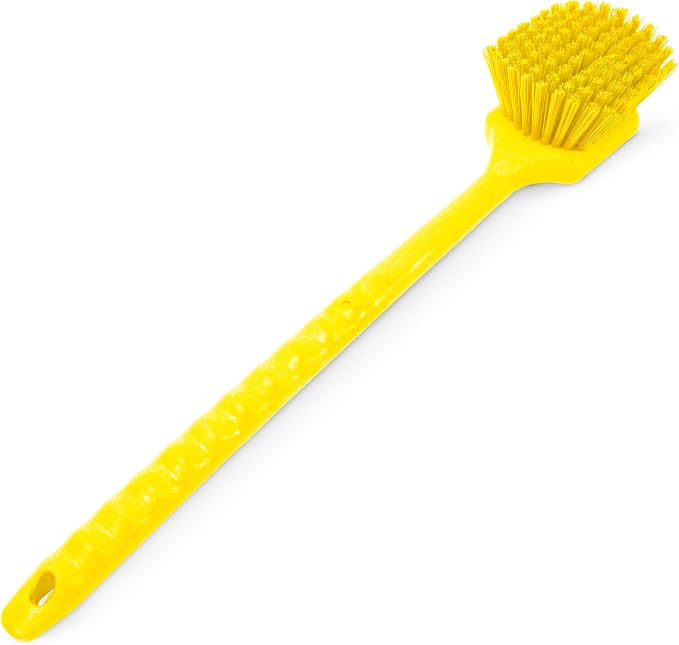 SPARTA 20 Inch Floater Scrub Brush, Polybutylene Bristles, Yellow
