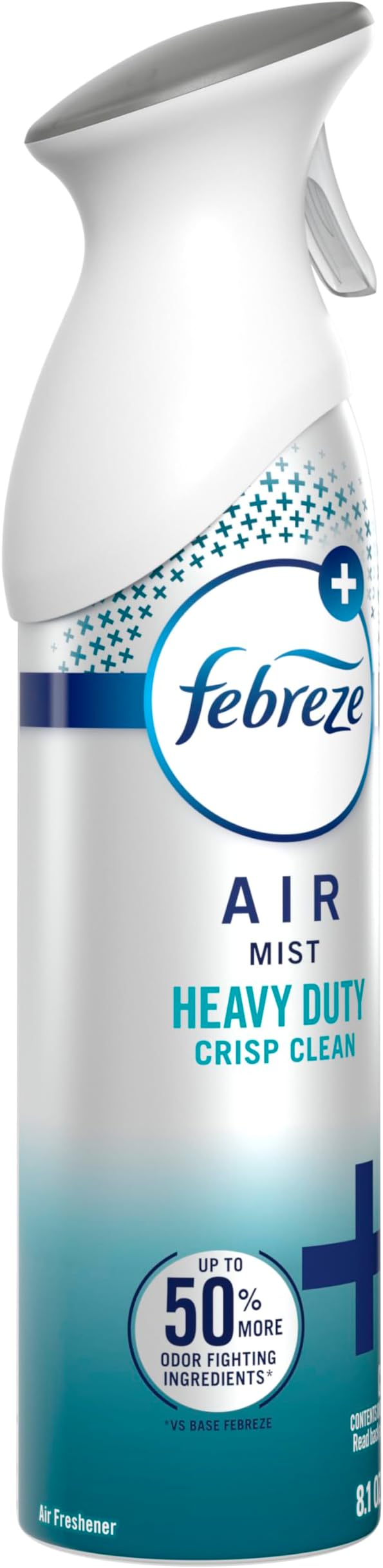 Febreze Air Mist, Air Freshener Spray, Odor Fighting Room Spray, Deodorizer for Home Bathroom Kitchen Office Apartment Dorm Room Classroom, Heavy Duty Crisp Clean Scent, 8.1oz, (Pack of 6)