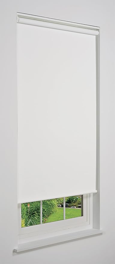Cordless Sierra Blackout Roller Shade, White 26 1/2 W x 78 H (Arrives 1/4" Narrower)