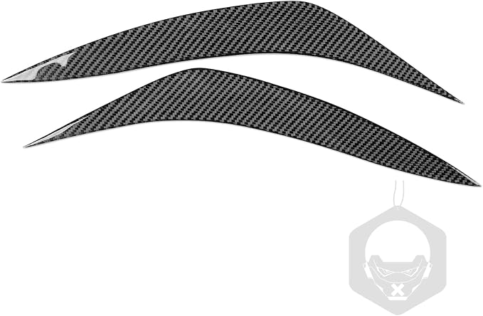 Headlight Eyebrow Trim for Toyota Corolla 2009-2013 Accessories Black | Soft Carbon Fiber | Upgrades for Car | Only for Left-Hand Drive | Anti-Scratch | Sporty Style