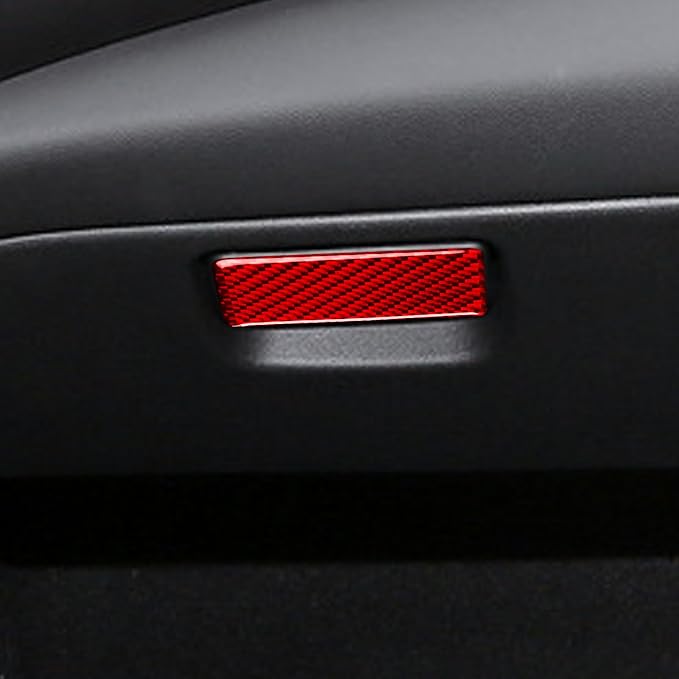 Real Carbon Fiber Trim for Chevy Malibu 9th Gen Accessories | for 2016-2024 Glove Box Switch Handle Panel Sticker Interior Thick Overlay Decal