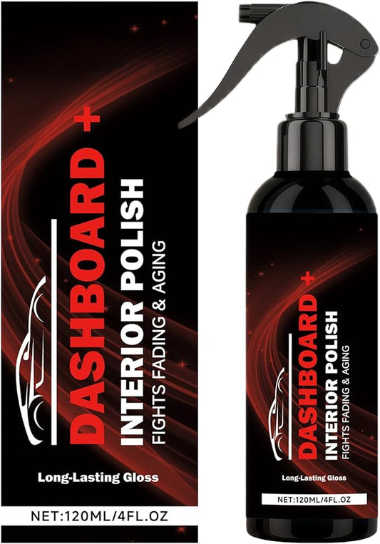 Car Interior Polishing Spray 120ml Car Trim Renovation Spray | Vehicle Trim Dressing Cleaner for Vehicle SUV Sedan RV Truck Garage Seats Dashboard