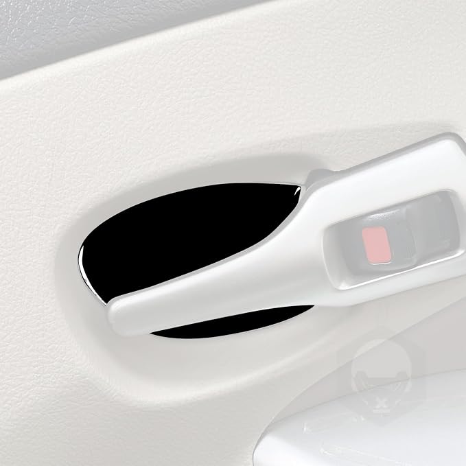 Glossy Bright Piano Black Car Inner Door Handle Bowl Panel Anti-Collision Cover Decoration Sticker Interior Trim Compatible with Toyota Corolla 2009 2010 2011 2012 2013 Auto Trim Accessories