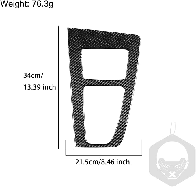 Real Carbon Fiber Trim for Audi 80A Q5 Accessories | for SQ5 2018-2025 Console Gear Shift Panel Frame Cover Sticker Interior Thick Overlay Decal - B