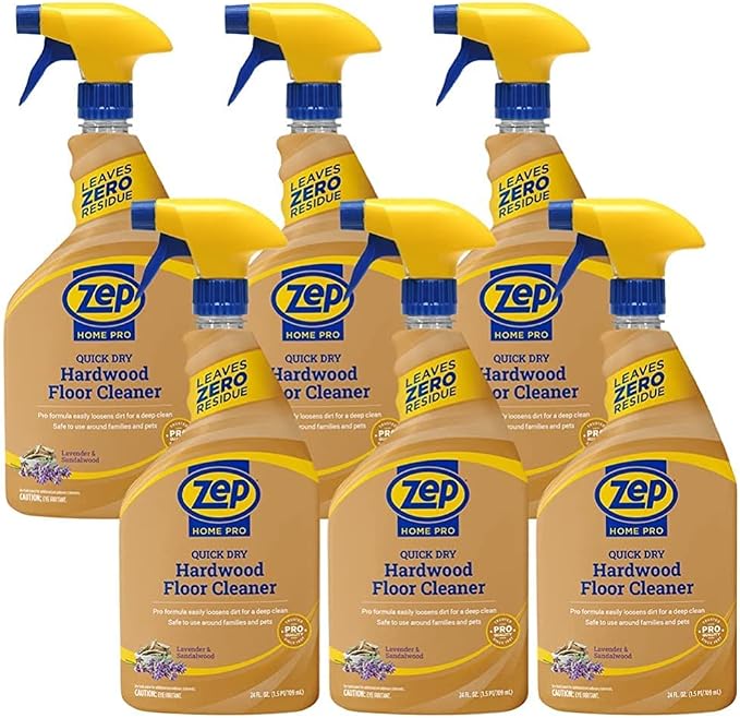 Zep Home Pro Quick Dry Hardwood Floor Cleaner - 24 Fl. Oz. - R49906 - Pro Trusted Cleaning Power: Now in Refreshing Scents and Family Friendly Formulas (6)
