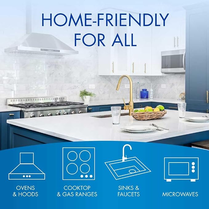 Glisten Cooktop and Kitchen Cleaning Pads for Glass, Gas Ranges, Ovens, Microwaves, and More, Dissolves Grease and Baked on Foods, Lemon Scent, 14 Large Pads or 28 Small Pads