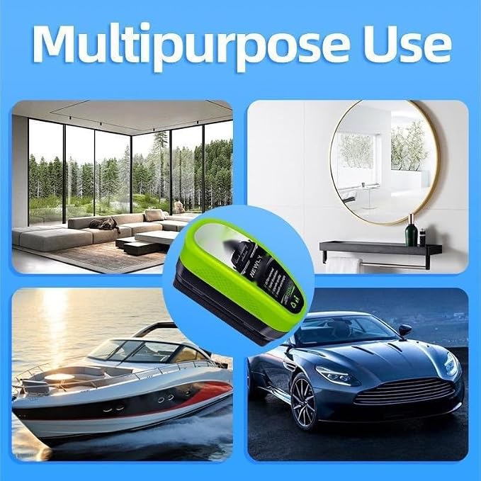 2-Pack Automotive Oil Film Cleaning Brush, Car Clear Vision Glass Cleaner，Upgraded 2.0 Oil Film Cleaning Brush Set – Windshield Polish & Window Cleaner for Ultimate Clarity