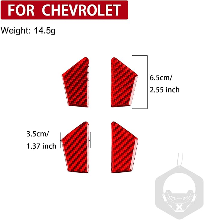 Real Carbon Fiber Trim for Chevy Malibu 9th Gen Accessories | for 2016-2021 Inner Door Bowl Cover Sticker Interior Thick Overlay Decal