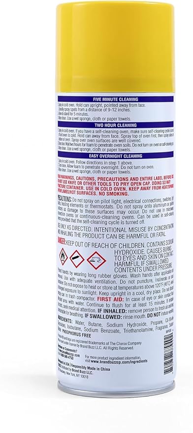 Formula 409 Heavy Duty Oven and Grill Cleaner Spray, Lemon Scent, Cuts Baked-On Grease and Grime on Contact, Fume-Free Aerosol, 5-Minute or Overnight Deep Clean, 14.5 Oz - 2 Pack