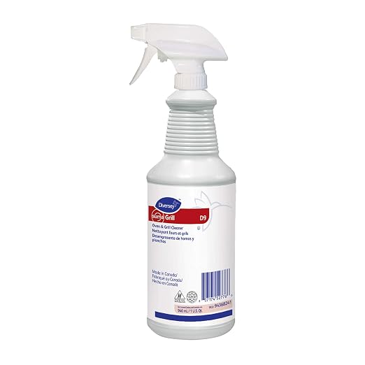 Diversey 94368241 SUMA Grill Oven & Grill Cleaner, Heavy Duty Liquid Dissolves Fats, Oils & Carbon Deposits, Ready-to-Use Spray, 32-Ounce (Pack of 6)