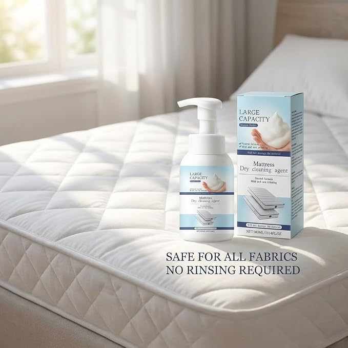 Mattress Stain Remover for Bed & Fabric, No-Scrub Fabric Spot Remover for Yellow Stain, Gentle Spot Treatment for Mattress, Couch, Rug, Carpet, Upholstery, 10.14 Fl.oz