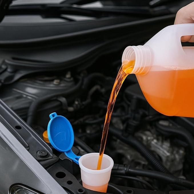 ABRO Windshield Washer Fluid 1 Gallon, Streak-Free Bug Remover, 2 Pack | Ready-to-use fluid cuts bug splatter, dirt and road grime for clear, streak-free glass; safe for wipers and paint