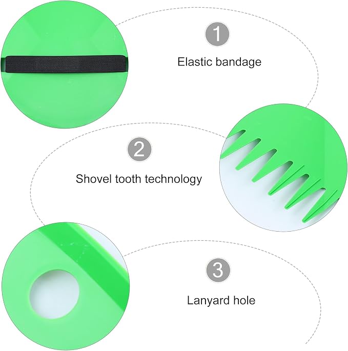 FAVOMOTO Leaves Cleaning Rake Snow Sweeping Clamp for Garden Lawn 2pcs Handheld Leaf Collector Tool with Portable Design and Snow Removal