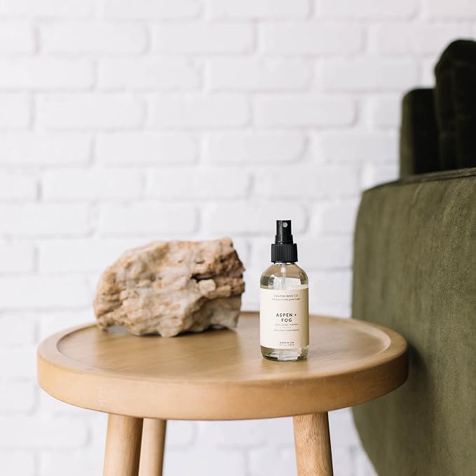 Calyan Wax Co. Aspen & Fog Room Spray - Natural Room Deodorizer | Long Lasting Clean Air Freshener - Room Spray for Luxurious Home Fragrance - Bedroom, Bathroom & Car Spray - 4 fl oz