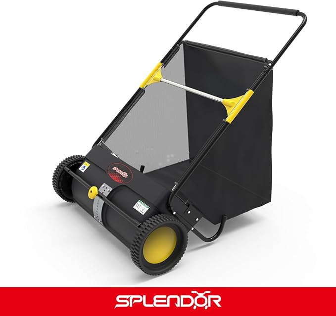 SPLENDOR LS-650A2 26-Inch Walk-behaind Push Lawn Sweeper Yard Sweeper Road Sweeper