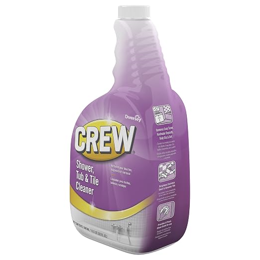Diversey - CBD540281 Crew Shower, Tub and Tile Cleaner 32 oz./946 mL Capped Spray Bottles (Pack of 4)
