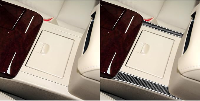 Real Carbon Fiber Trim for Toyota Camry Accessories | for 2012 2013 2014 Gear Shifter Center Console Gear Box Control Panel Side Sticker Interior Thick Overlay Decal