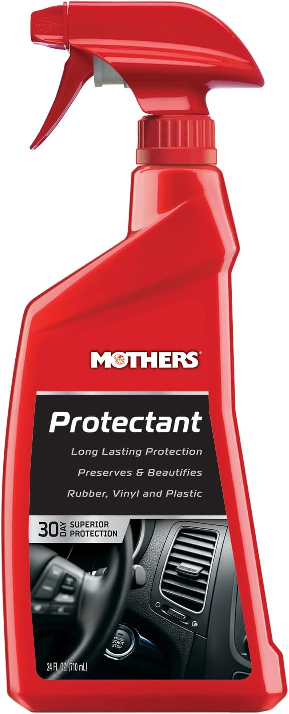 Mothers Protectant, 24 oz. (05324) | Long-Lasting UV Protection for Rubber, Vinyl & Plastic, Shields Dash, Trim, Bumpers & Tires from Fading, Cracking & Drying
