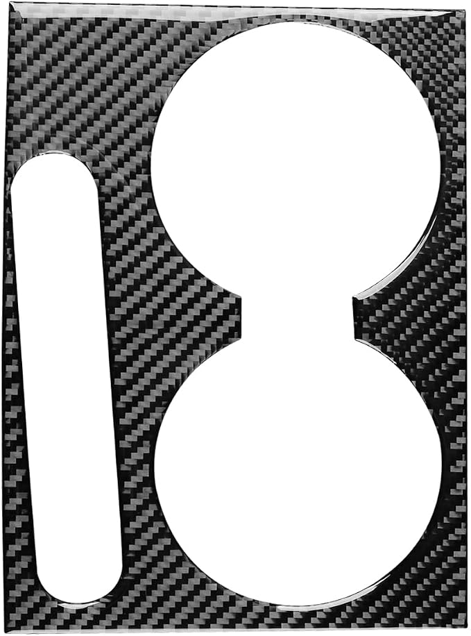 Real Carbon Fiber Trim for Honda Accord Accessories | for 2003 2004 2005 2006 2007，Cup Holder Center Control Panel Cover，Thick Overlay Sticker Decal