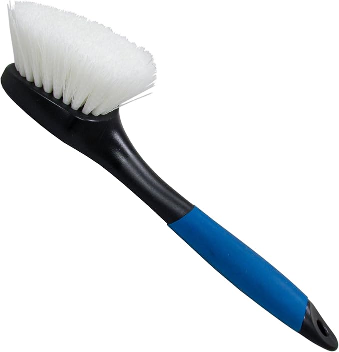 STAR BRITE Stiff Deck Brush with Long Handle - Heavy-Duty Marine-Grade Scrubber for Boats, Decks, & Hard-to-Reach Areas (040115)
