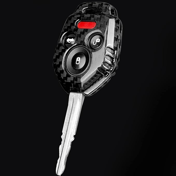 HIGH FLYING for Subaru WRX STI 2015-2021 Car Accessories Key Cases Protector Cover Real Carbon Fiber Black