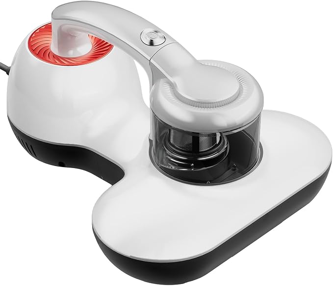 Hersven Mattress Vacuum Cleaner, Handheld UV Bed Vacuum Cleaner 16KPa & 12800 Vibrations Per/Min Upgraded Effectively Clean Up Bed, Pillows, Cloth Sofas, Carpets and Ther Fabric Surfaces