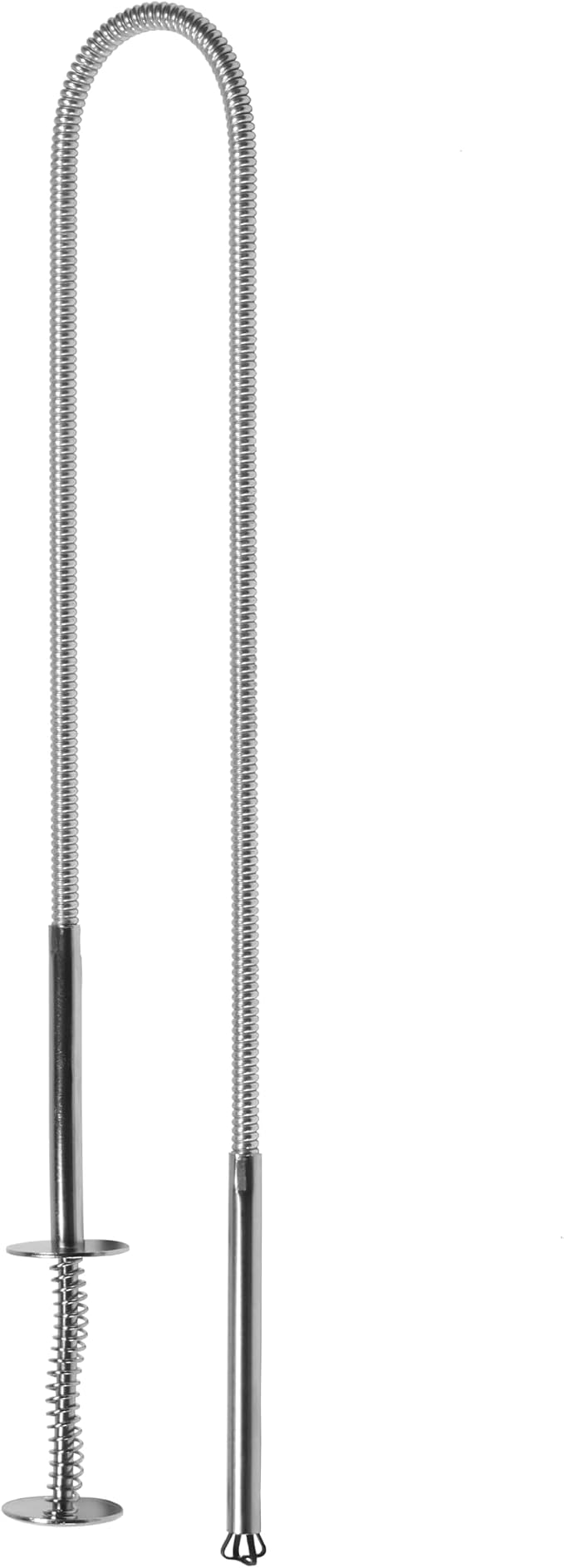 4-Claw Pick Up Tool, 24 Inch Flexible Grabber Tool, Spring-Loaded Mechanical Fingers for Tight Spaces, Steel Claw Retriever with Zinc-Plated Finish