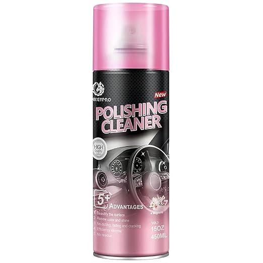 DONKEYPRO Car Interior Cleaner - Protects Plastic, Vinyl, Leather Seats, Tire,Dashboard - UV Guard, Anti-Aging, Long-Lasting Shine, Interior Detailer Spray with Iron Can - 15 Fl Oz