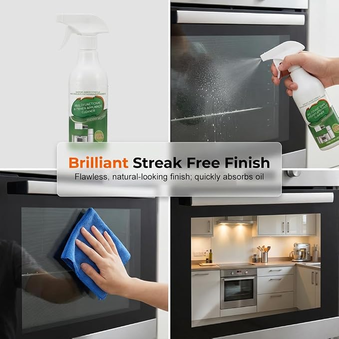 Multi-Purpose Enzyme Foam Cleaner, Powerful Multipurpose Kitchen Appliance Cleaner Spray, Multi-Use Enzyme Foam Cleaner for Kitchen Household Oven Stove Range Hood (3)
