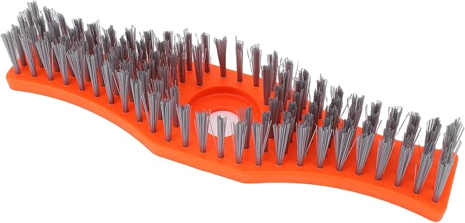 Eujgoov Brush, Heavy Duty Scrubber with Long Handle for Efficient Yard Maintenance, Multi Angle Design for Deck Patio Driveway Tile Concrete Outdoor Indoor Use