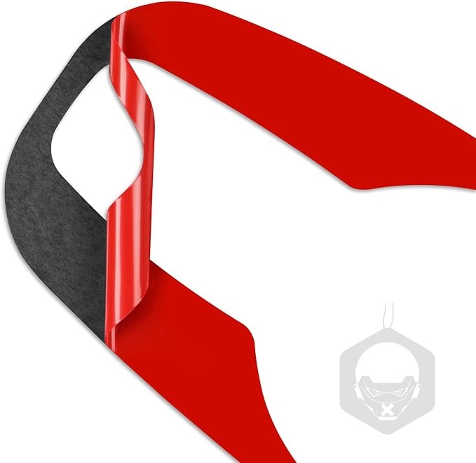 Red Real Carbon Fiber Trim for Nissan Rogue Accessories | for 2014-2020 / Rogue Sport 2017-2022 Door Pull Handle Sticker Exterior Thick Overlay Decal
