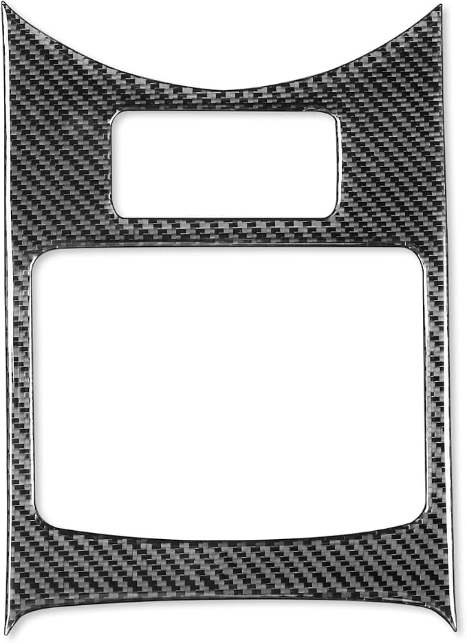 Real Carbon Fiber Trim for Infiniti Accessories | for G35 G37 X 2007 2008 2009 2010 Sedan Coupe Convertible Center Console Cup Holder Interior Thick Overlay Decal