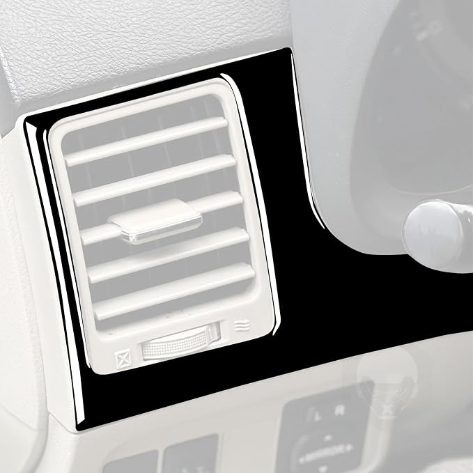 Glossy Bright Piano Black Car Driver Position AC Vent Panel Air Outlet Vent Decoration Sticker Interior Trim Compatible with Toyota Corolla 2009 2010 2011 2012 2013 Auto Trim Accessories