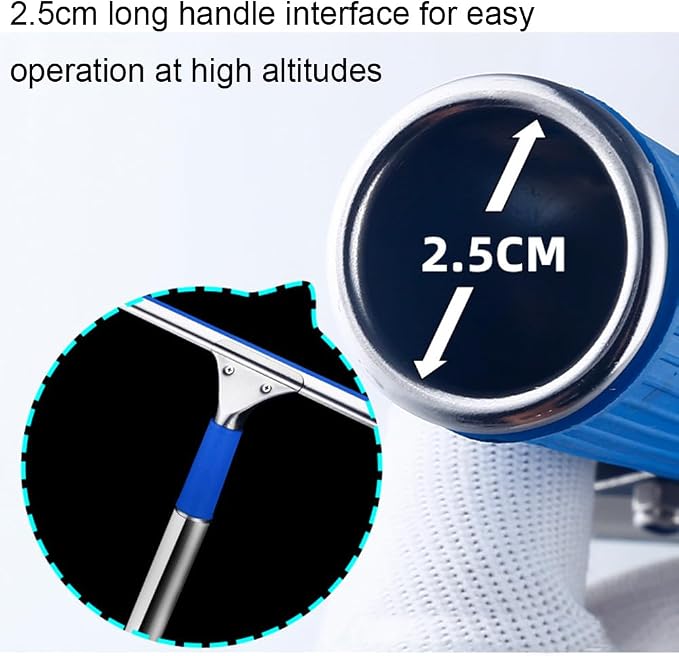 15cm 6in Blue Window Squeegee Bath Squeegee for Shower Glass Door, Mirrors, Tiles (6in/15cm, Blue)