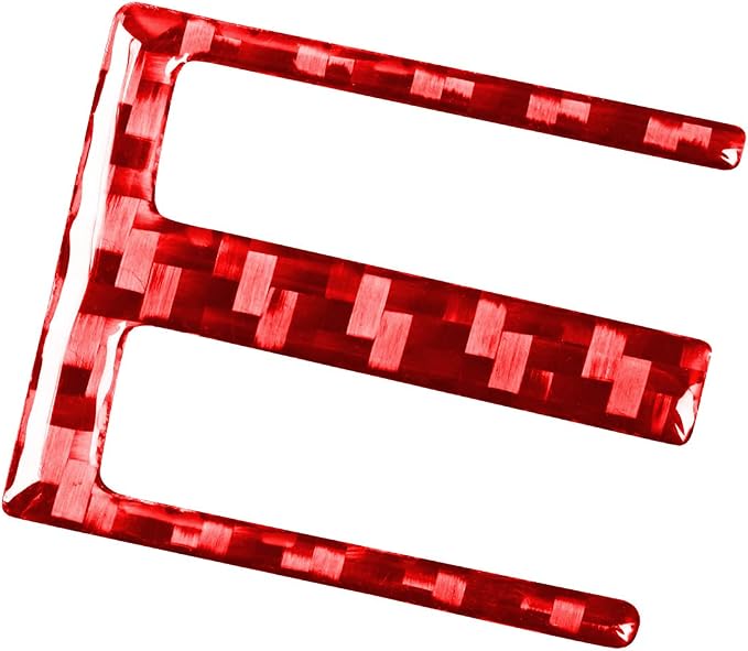 Red Real Carbon Fiber Accessories Central Console Vent A/C Air Vent Decals Compatible with Subaru BRZ/Scion FR-S/Toyota 86 2016 2017 2018 2019 2020 Car Trim Stickers