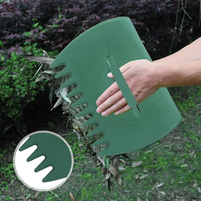 2pcs Leaf Scoops Hand Rakes,Leaf Grabber Rake,Lightweight & Efficient Leaves Picker,Garden Shovel Tool Clear and Collect Garden Rake for Leaves,Lawn Debris,Trash Cleanup
