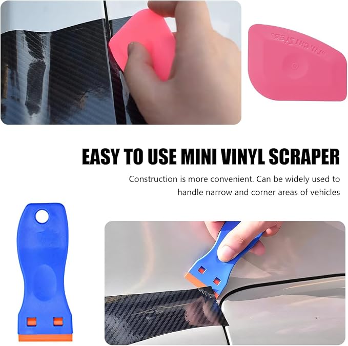 Mandark 35PCS Car Window Tint Tool Kit with Squeegees and Knife | Plastic rubber and metal build, works on flat surfaces and curves, supports film smoothing and trimming, auto repair tools
