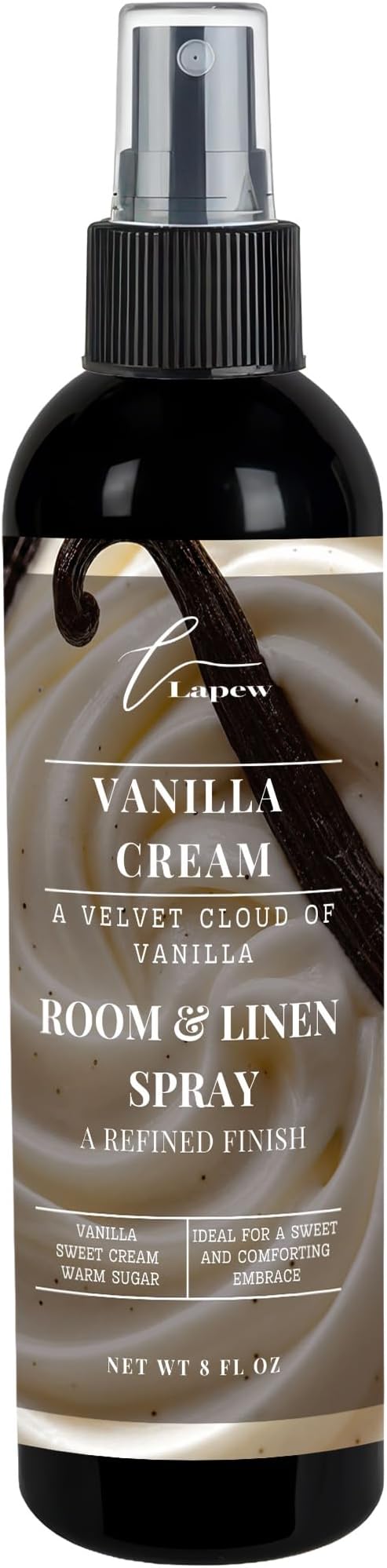 Lapew Room & Linen Spray | Fragrance Mist for Home, Car & Office | Fabric & Air Freshener | Neutralizing Mist | Made in USA | Vanilla Cream