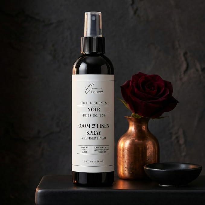 Lapew Hotel Scents Luxury Room Spray | Noir Suite 900 | Inspired by The EDITION Hotel | Linen Spray Air Freshener & Fabric Spray | 8 fl oz