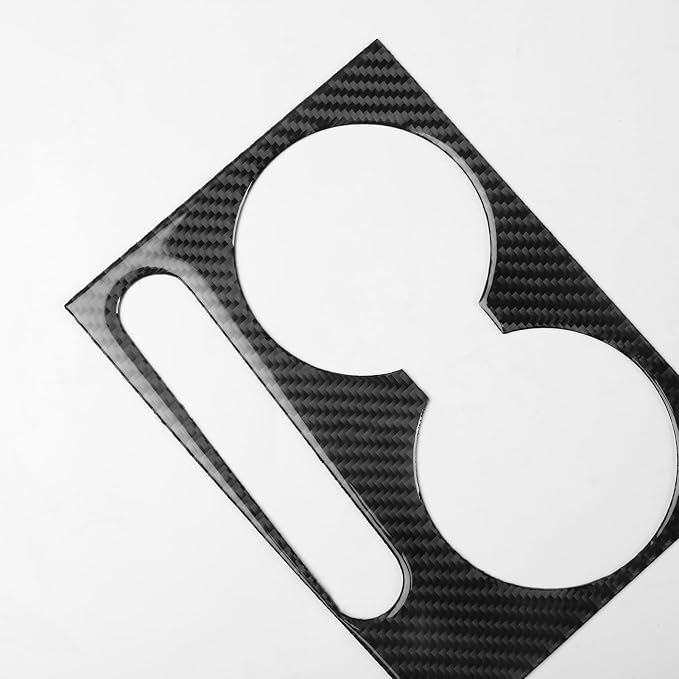 Real Carbon Fiber Trim for Honda Accord Accessories | for 2003 2004 2005 2006 2007，Cup Holder Center Control Panel Cover，Thick Overlay Sticker Decal