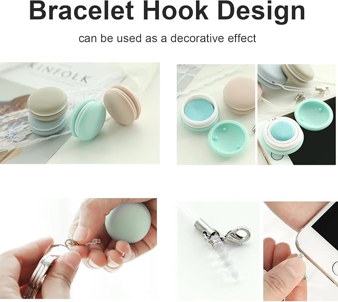 4PCS Macaron Screen Cleaner Set - Phone Wipe & Cleaning Ball Combo