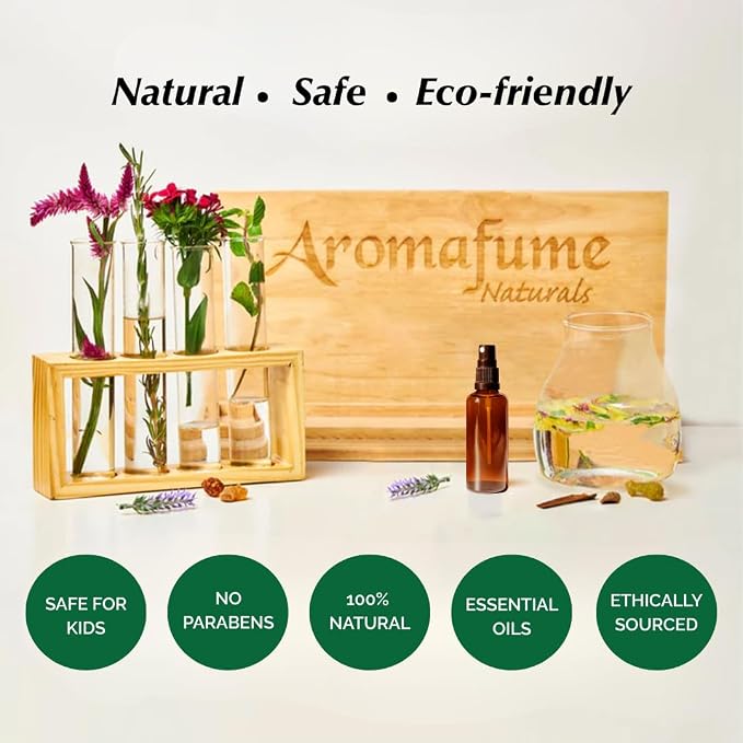 Eucalyptus & Mint Air Freshener Spray for Room & Linen 100ml by Aromafume | Made with Pure Eucalyptus & Mint Essential Oil | Aromatherapy Spray to Refresh & Revitalize | Mist for Bedding, Fabrics