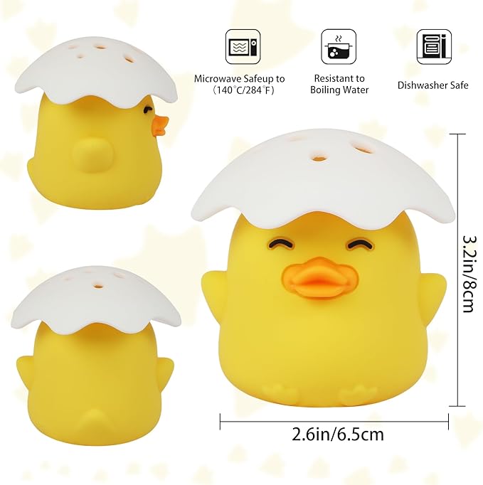 NEW Microwave Steam Cleaner, Duck Microwave Cleaner, Just Add Vinegar and Water, Cut Cleaning Time by Half, Kitchen Gifts Accessories Gadgets (Yellow)