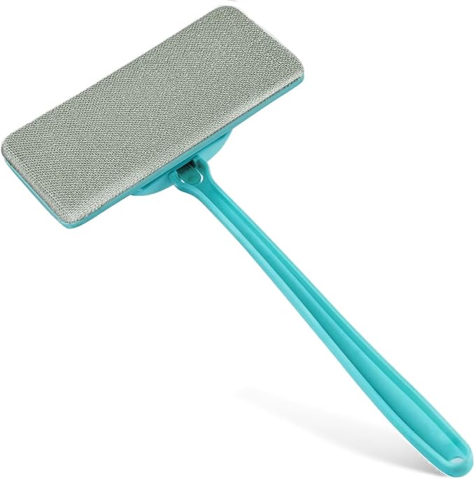 Professional Window Screen Cleaner- Large Brush Face for Door Mesh Cleaning- Detachable Mesh Screen Cleaning Tool- Wet and Dry Dual-Use