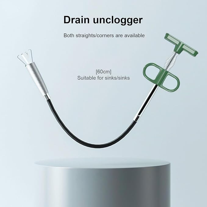 Drain Unblocker Pipe Dredging Tool with Innovative Clog Remover Sink Unblock Tool for Home and Commercial Use