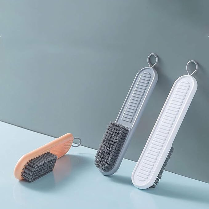 Cleaning Brush Soft Bristle Brush Laundry Scrub Brush Clothes & Shoes Brush | 2 Pack Scrubbing Brush Easy to Grip Household Cleaning Brushes Tool for Countertops Bathtubs