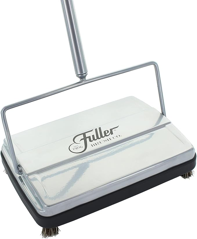 Fuller Brush 17028 Electrostatic Carpet & Floor Sweeper - 9" Cleaning Path - Lightweight - Ideal for Crumby Messes - Works On Carpets & Hard Floor Surfaces - White