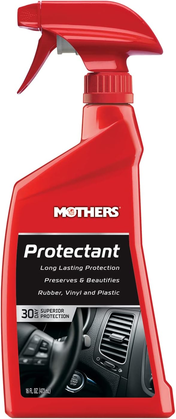 Mothers Protectant, 16 oz. (05316) | Long-Lasting UV Protection for Rubber, Vinyl & Plastic, Shields Dash, Trim, Bumpers & Tires from Fading, Cracking & Drying